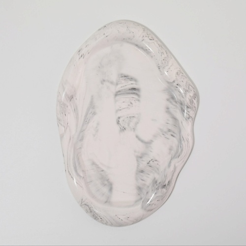 Поднос ЛЬНЯНКА HOME Поднос декоративный мрамор