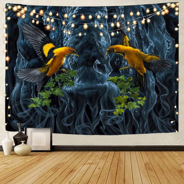 Мечта лося декоративный гобелен деревянный пейзаж лося декоративный гобелен богемный домашний декоративный гобелен 95x73cm